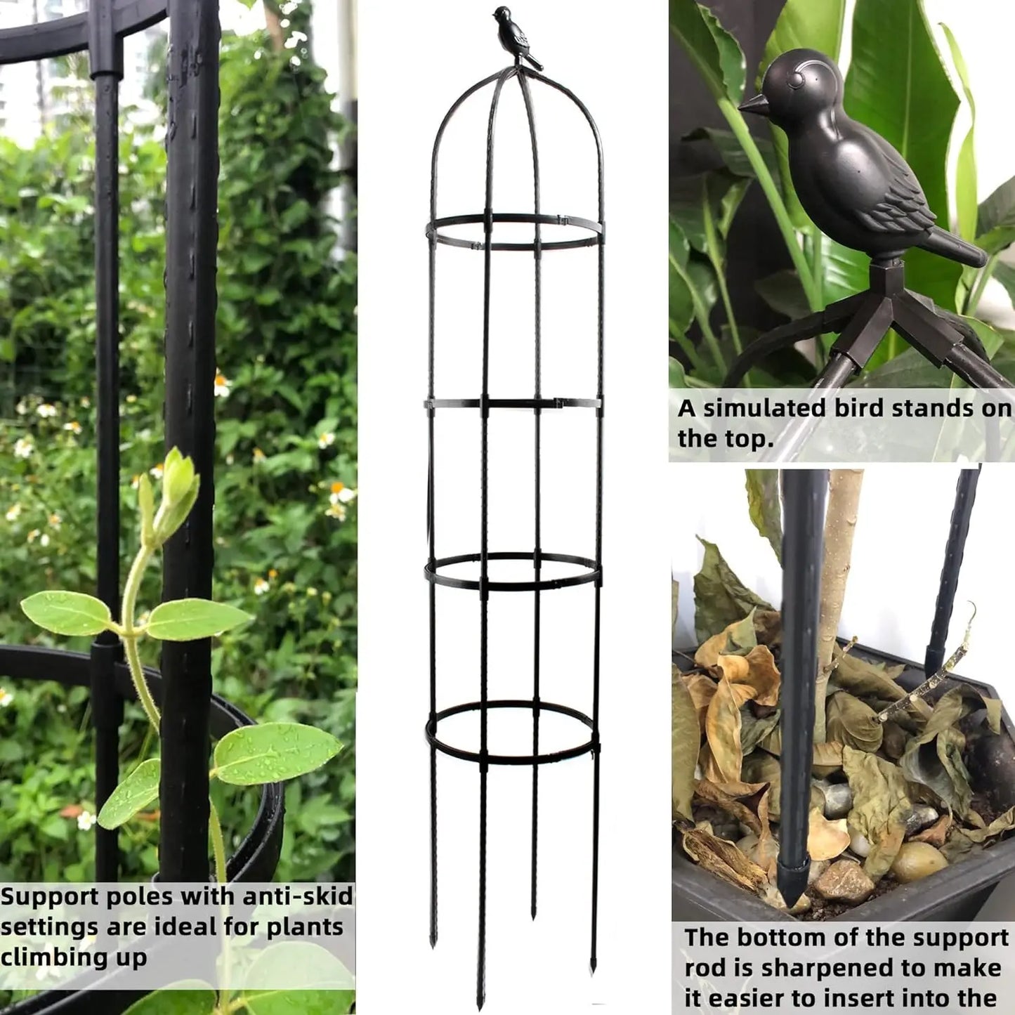 6ft Garden Trellis for Climbing Plants-Rustproof