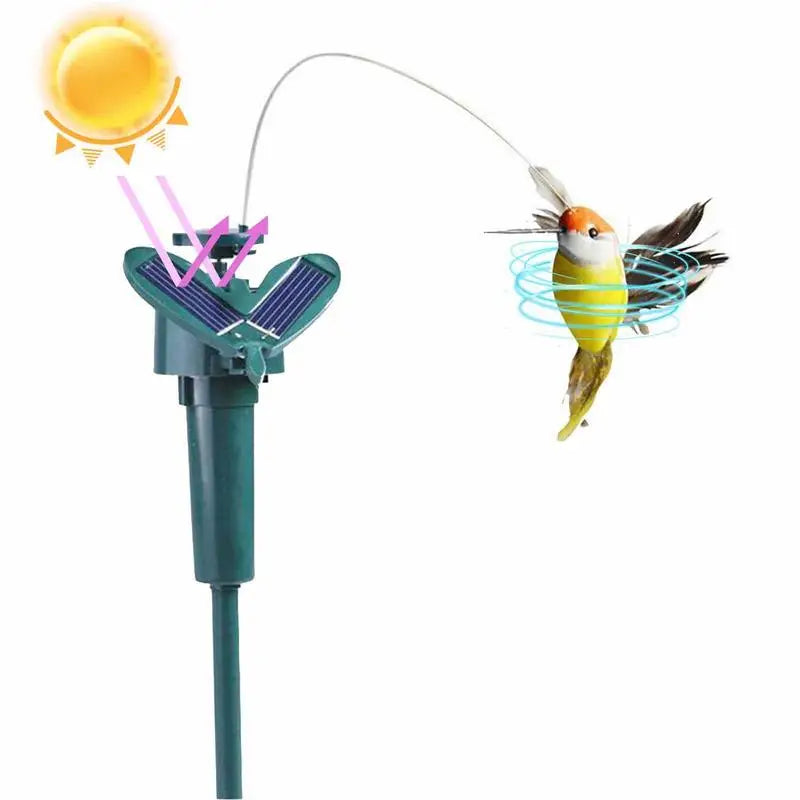 Windmill Flying Hummingbird Powered Birds Decoration