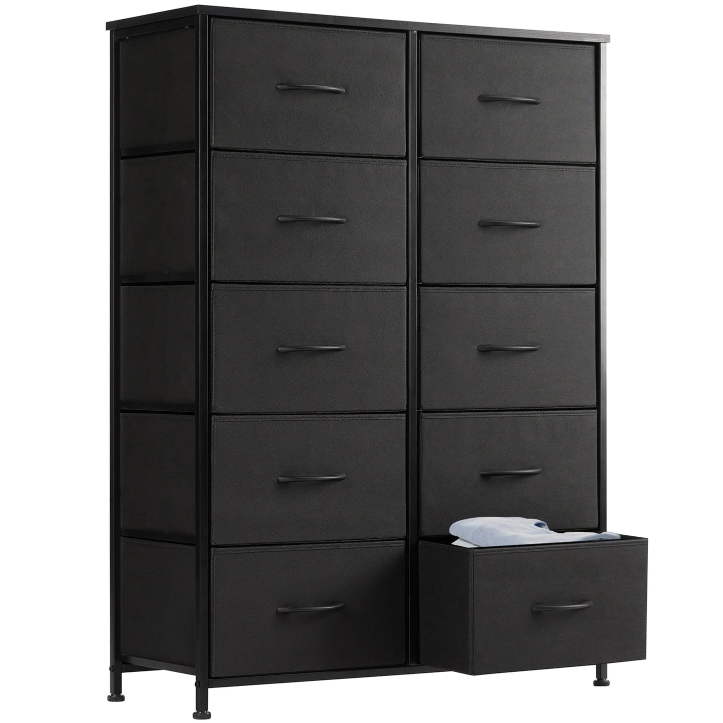 10 Fabric Drawers Wardrobe Steel Frame Cabinet