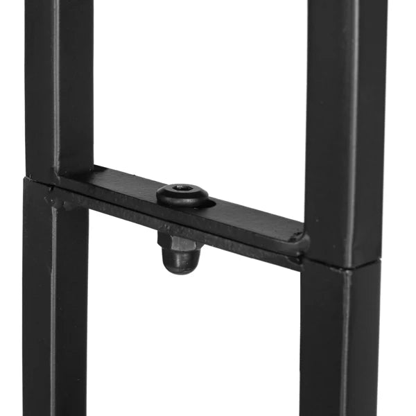 Double Layer Iron Art Arc Top Iron Arch Black