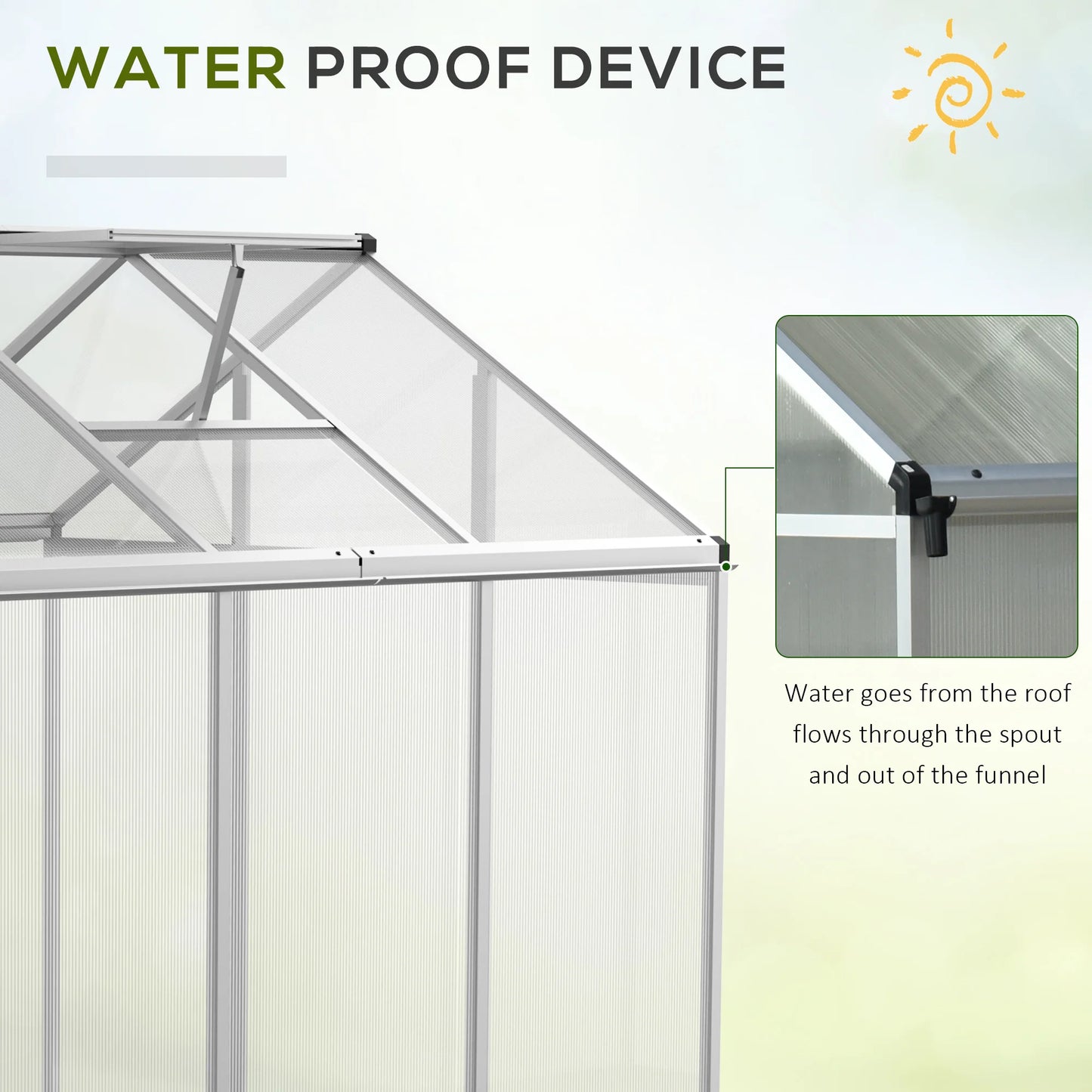 Stable Outdoor Walk-In Cold Frame Garden Greenhouse