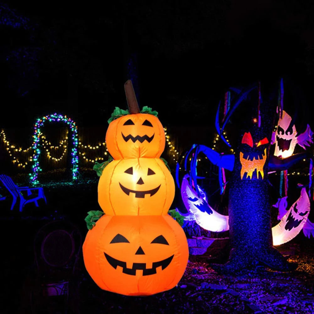 Halloween Inflatable Pumpkin with LED Outdoor Decoration