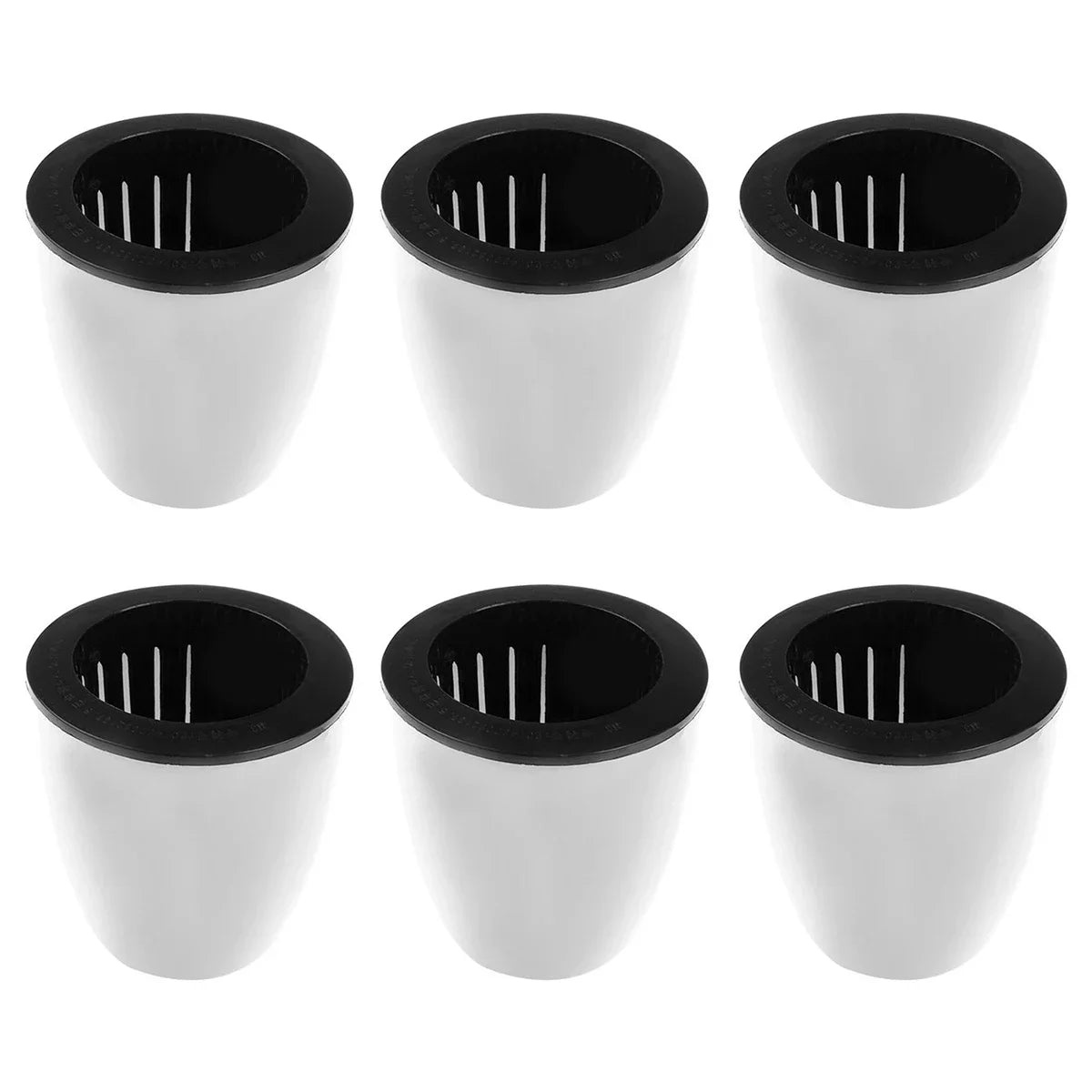 6 Self Watering Pots With Cotton Rope for Indoor Plants