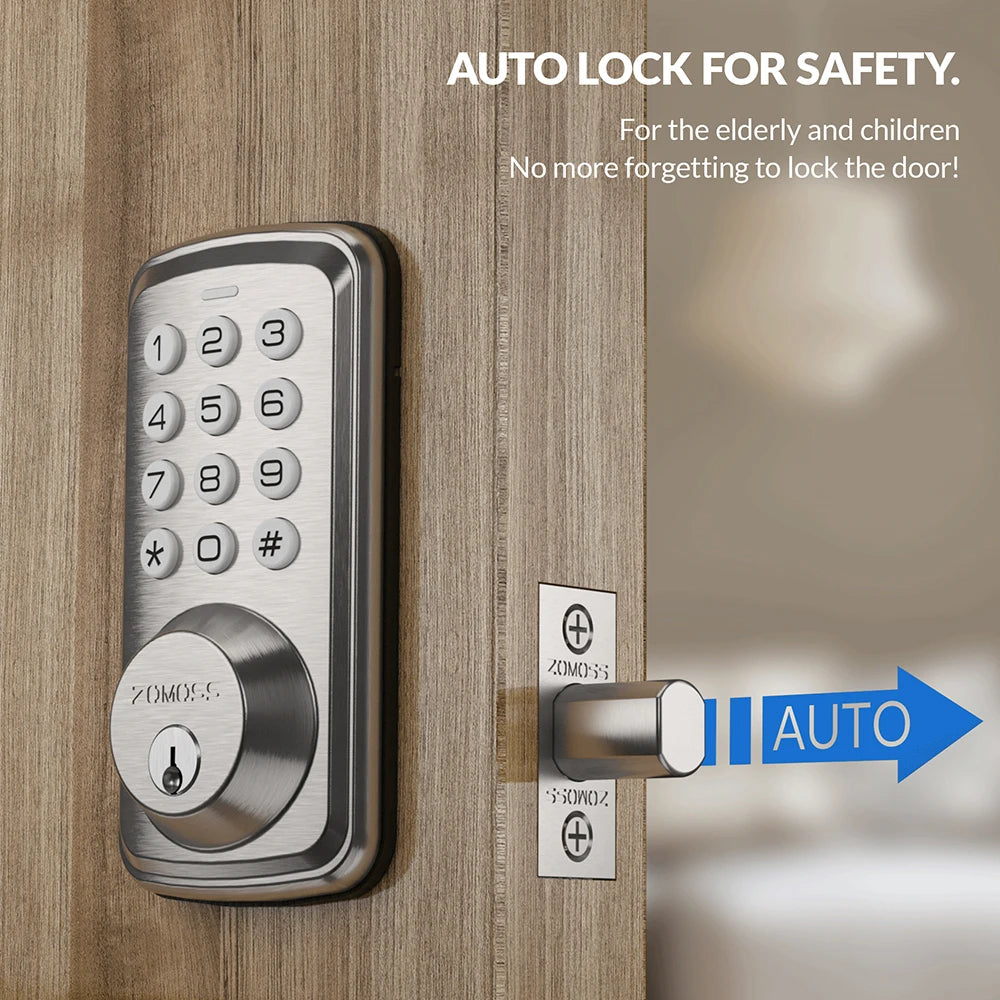 Smart Keypad Door Lock, Digital Code Keyless Entry