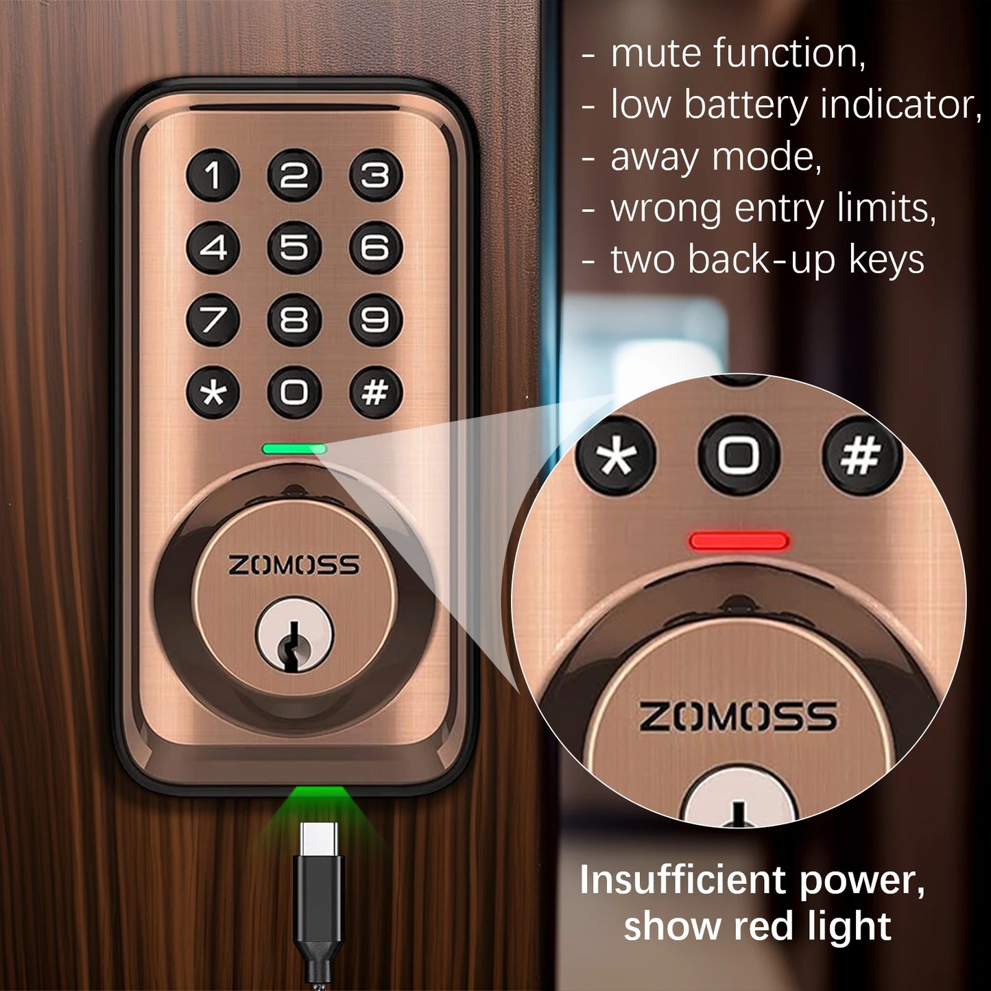 Keypad Door Lock-Keyless Entry Door Lock