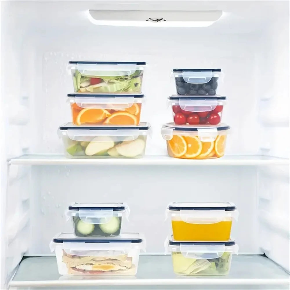 12pcs-set Food Airtight containers Lunch Boxes Set, Microwave safe