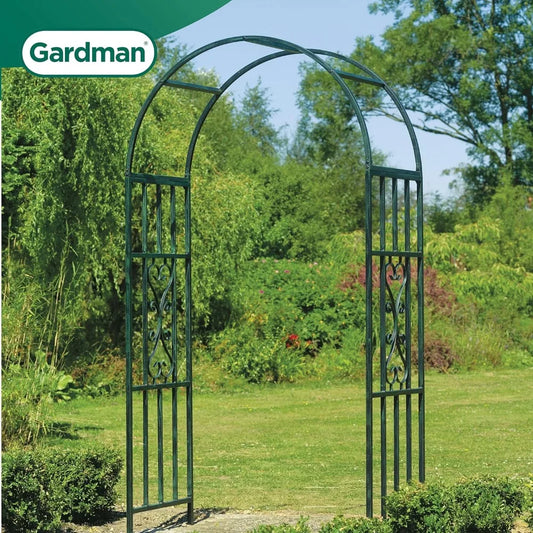 Kensington Garden Arch – 45" Wide x 82" High, Metal Arbor Trellis
