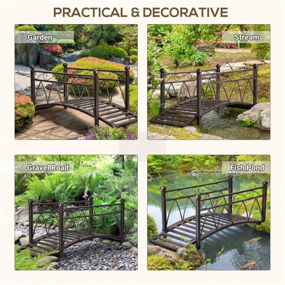 Garden Arch Bridge, Outdoor Decorative Footbridge