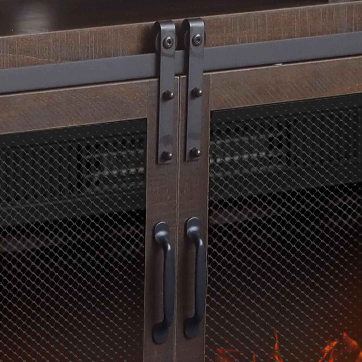 Fireplace TV Stand Up To 65" Media Storage Electric Fireplace.