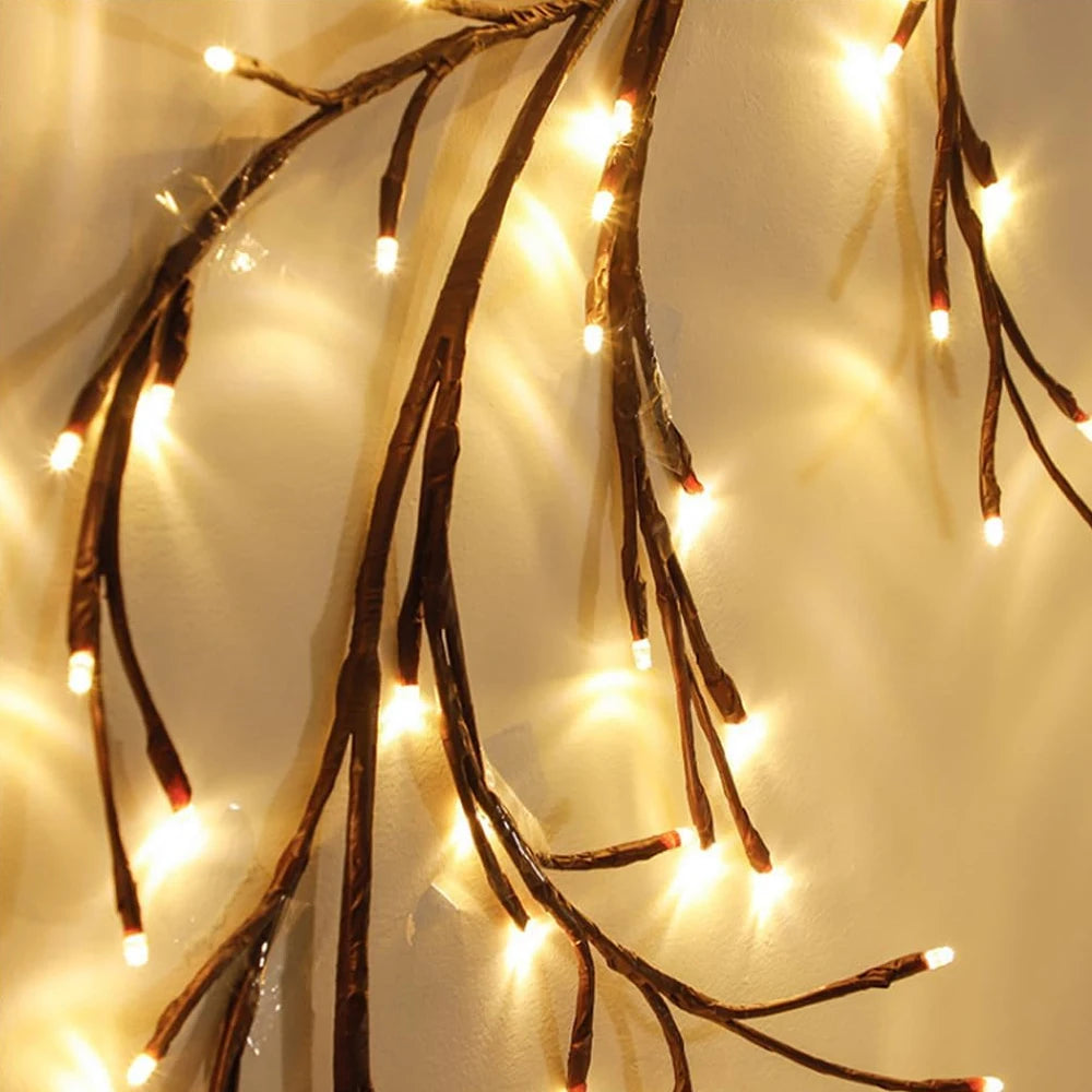 Outdoor Lighting Light String Solar Tree and Vine Lamp 96LED Tree Branches
