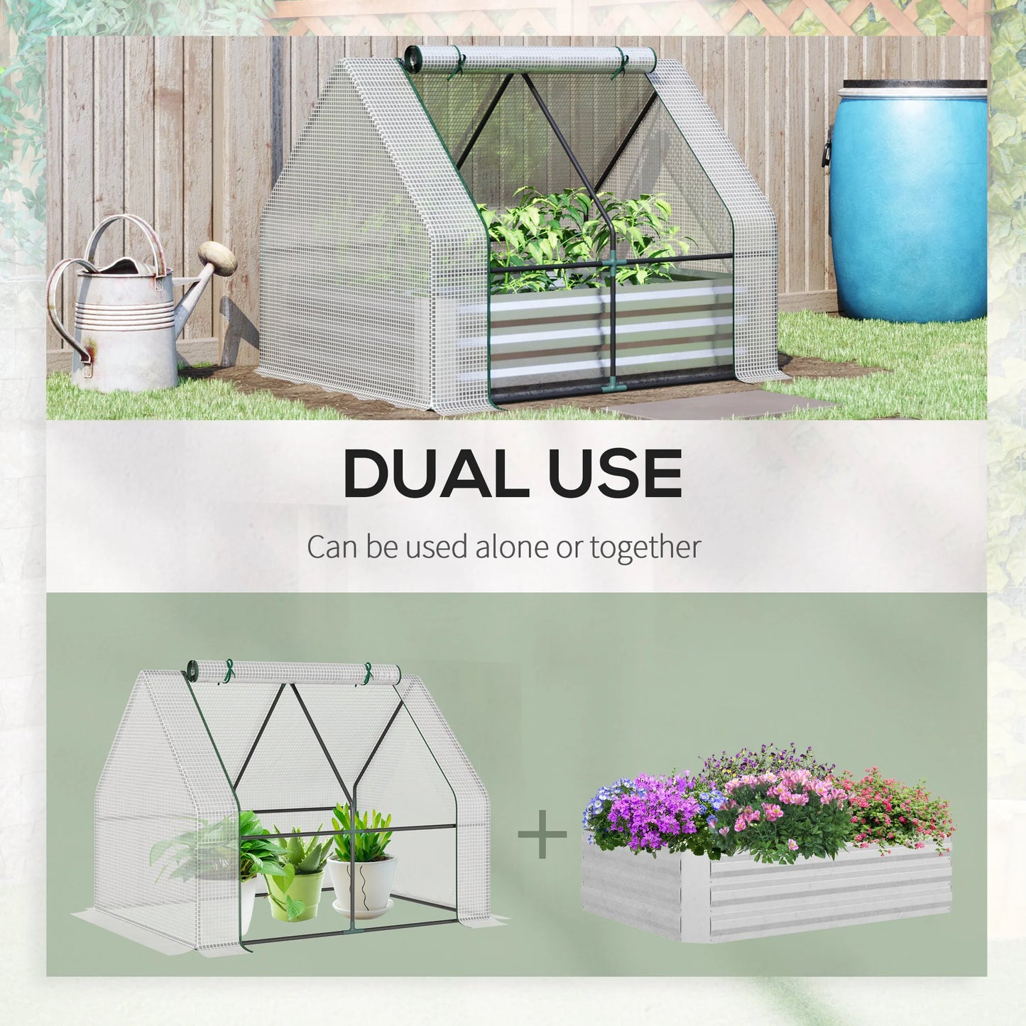 Steel Raised Garden Bed Planter Box Kit  Greenhouse
