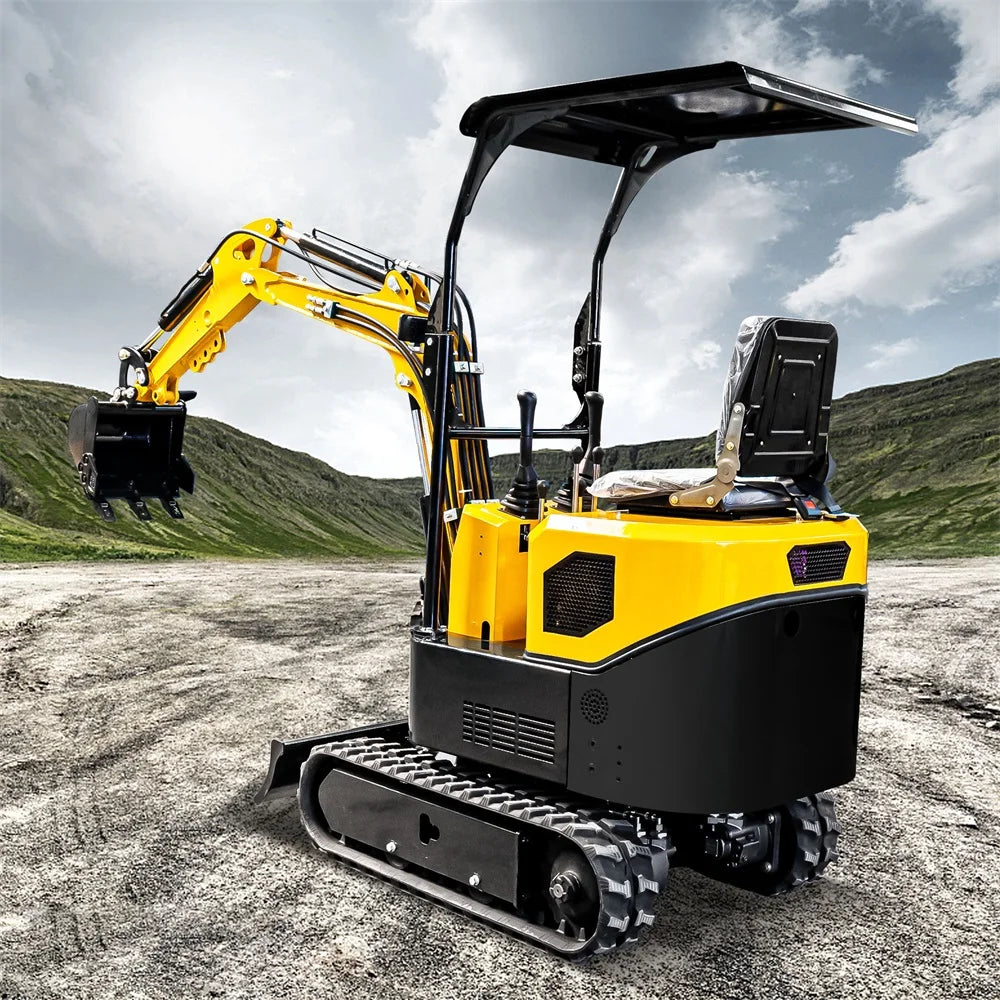 USA Stock Mini Excavator 1ton Hydraulic Crawler Excavator