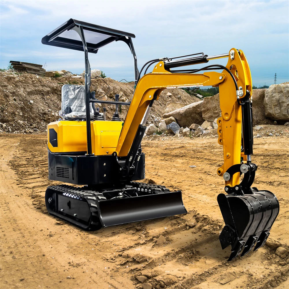 USA Stock Mini Excavator 1ton Hydraulic Crawler Excavator