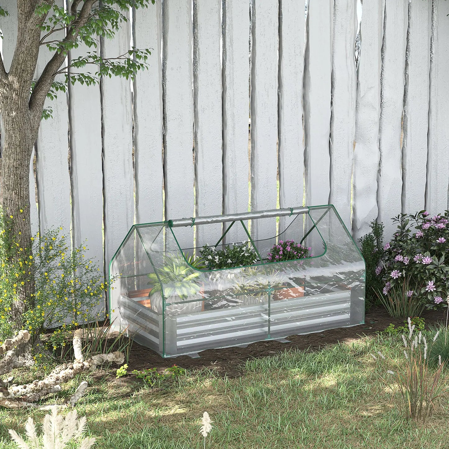Steel Raised Garden Bed Planter Box Kit  Greenhouse