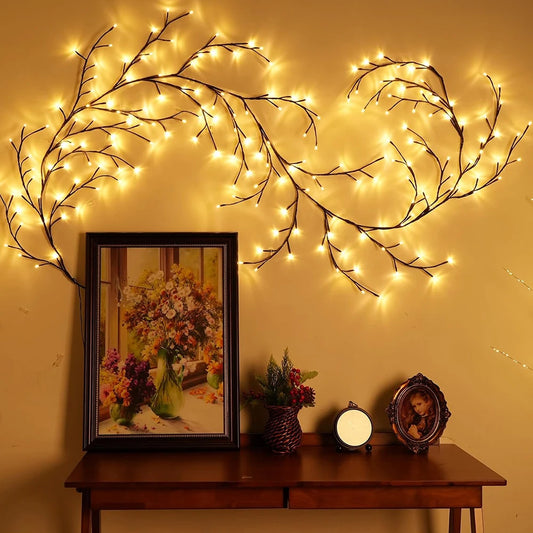 Outdoor Lighting Light String Solar Tree and Vine Lamp 96LED Tree Branches