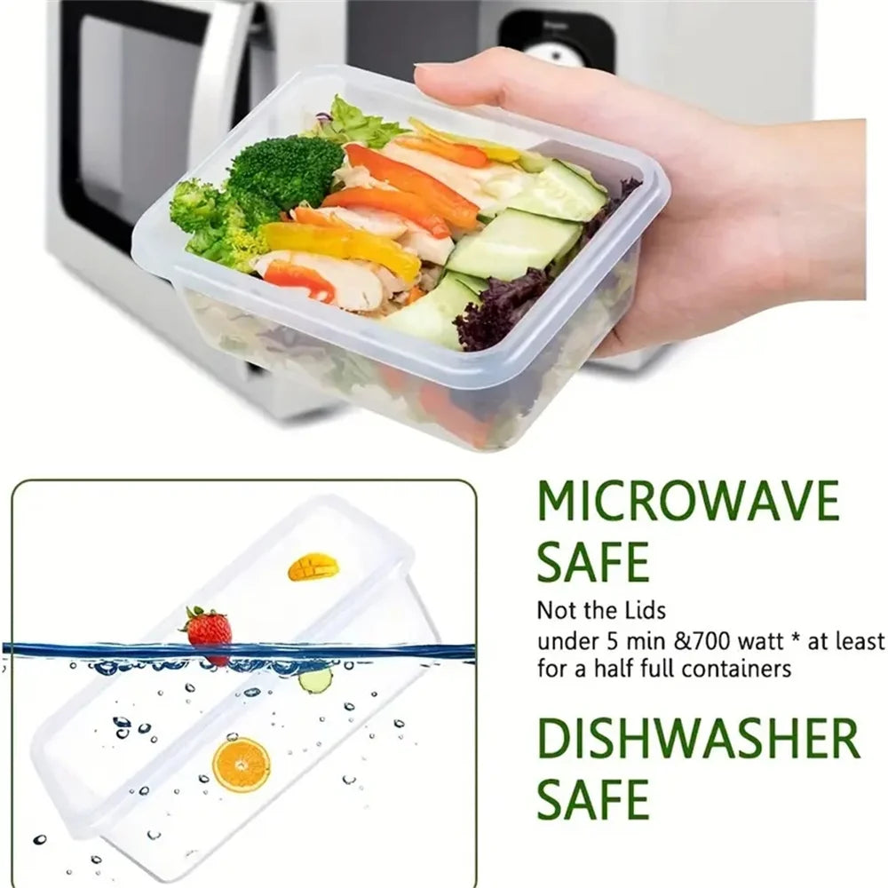 12pcs-set Food Airtight containers Lunch Boxes Set, Microwave safe