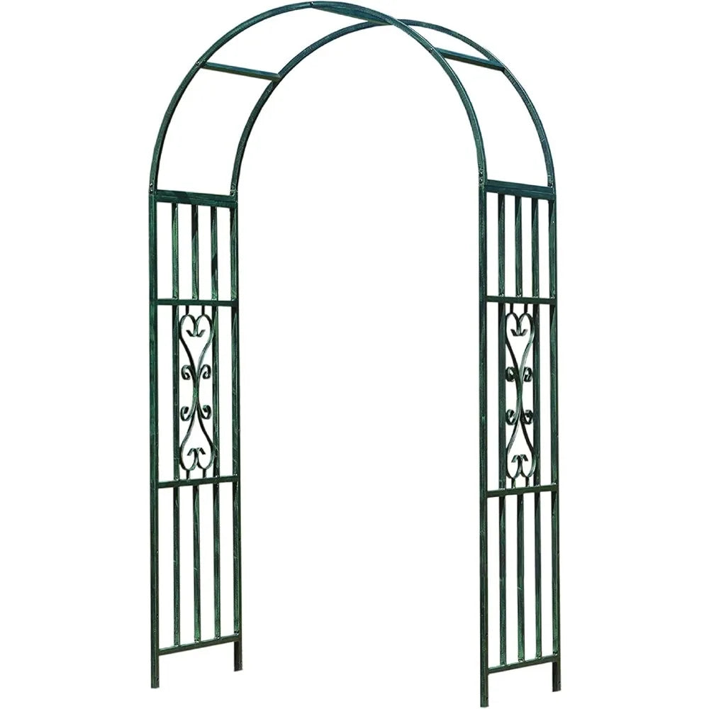 Kensington Garden Arch – 45" Wide x 82" High, Metal Arbor Trellis