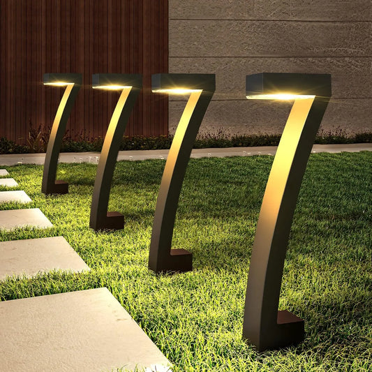 6Pack Bright Solar Outdoor Lights Pathway, 12 Hours Solar Garden Lights,