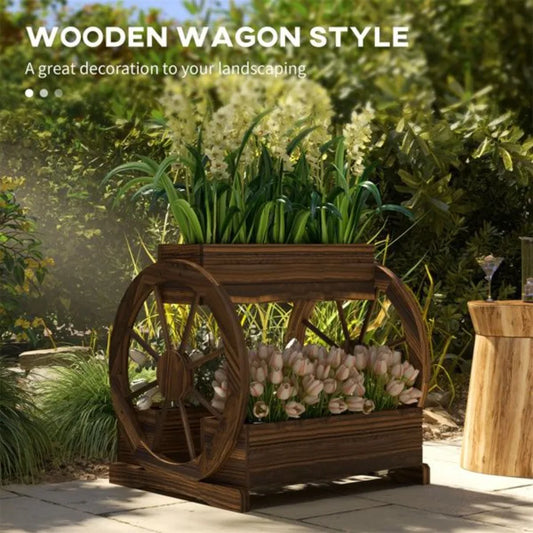 Wooden Planter Box 3Tier Raised Garden Bed