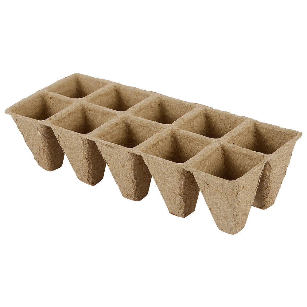 10 or 20 Pcs Seed Starter Tray 10 Cells Biodegradable.