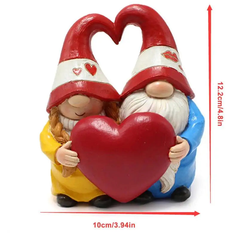 Gnome Couple in Love Collectible Figurine best Friends.