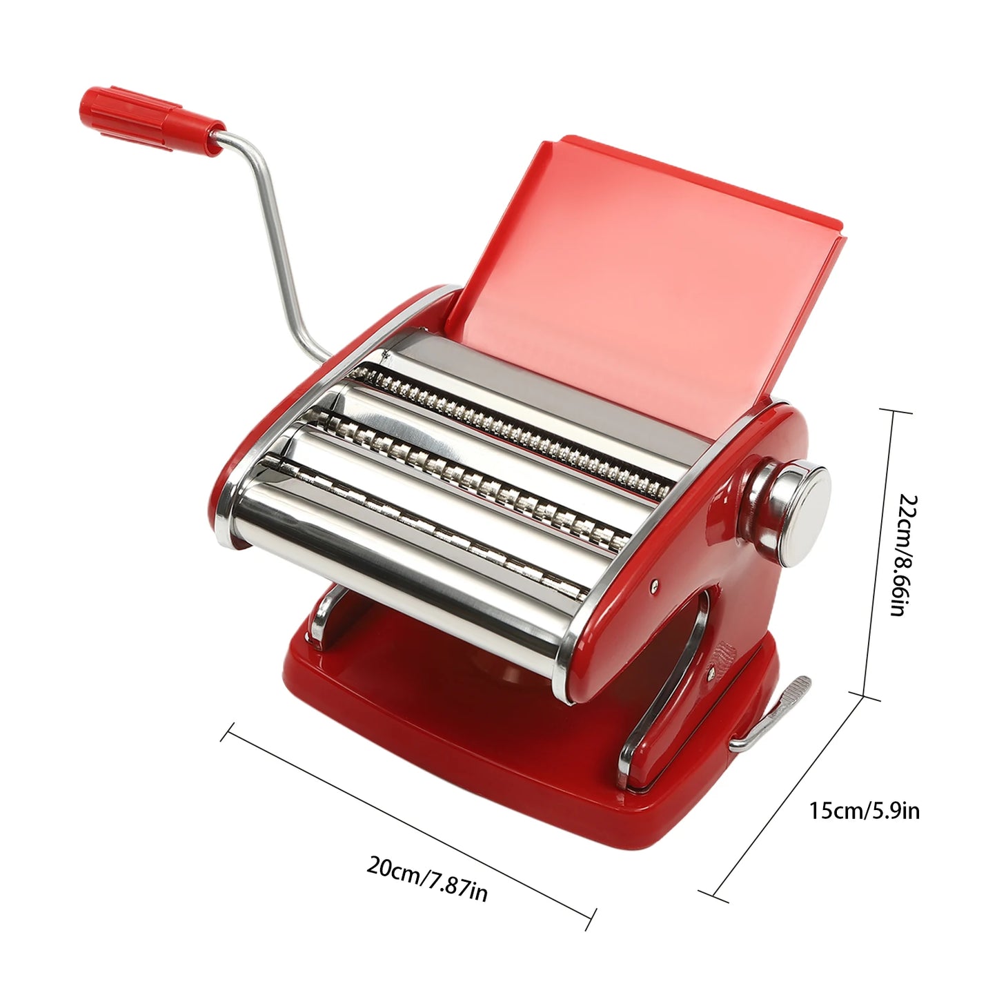 Manual Pasta Maker Machine Stainless Steel Thickness Settings