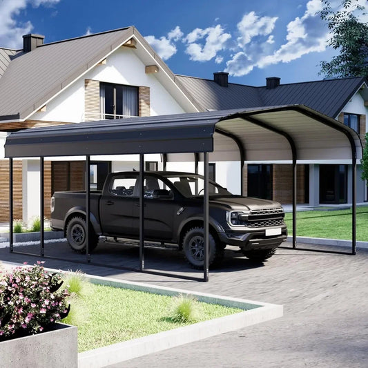 Metal Carport 12×20  Outdoor Storage Heavy Duty Metal Canopy