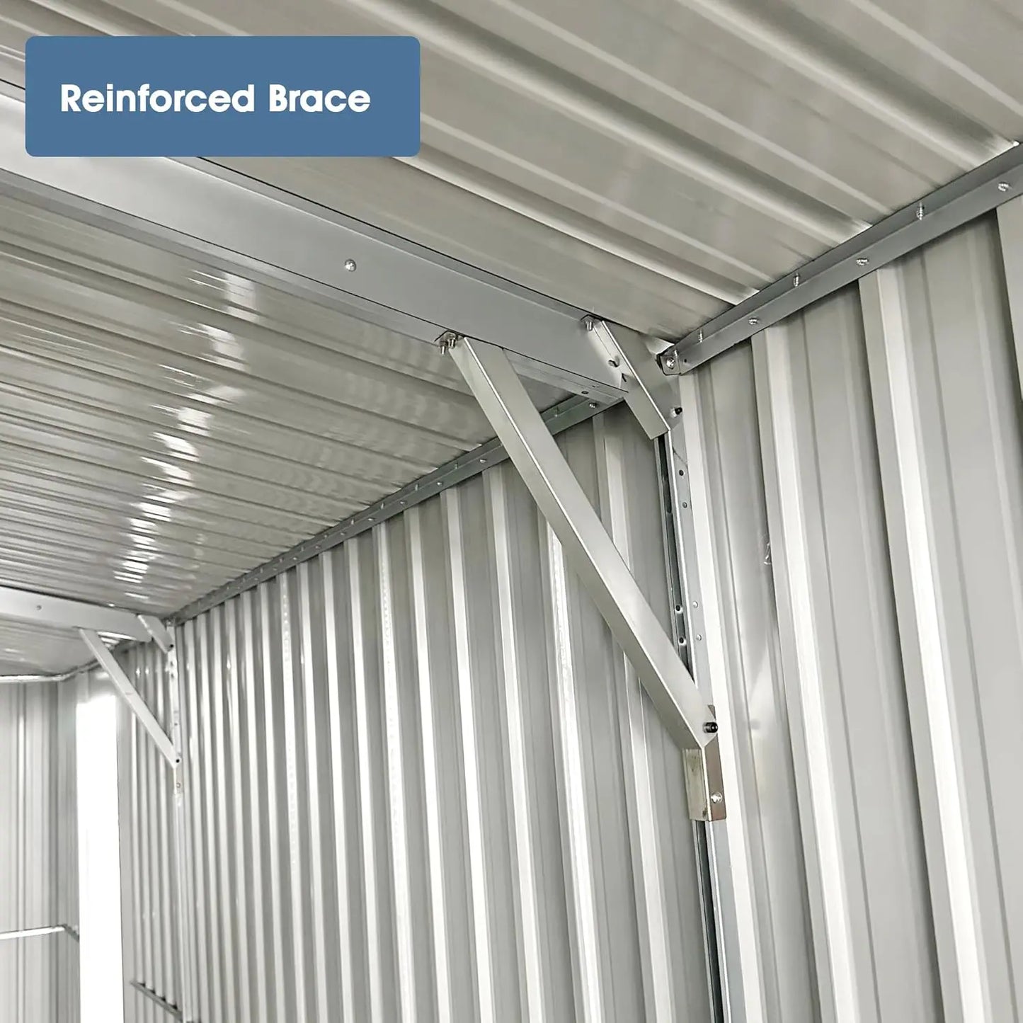 20 x 10 FT Outdoor Storage Shed Large Metal Garden Shed