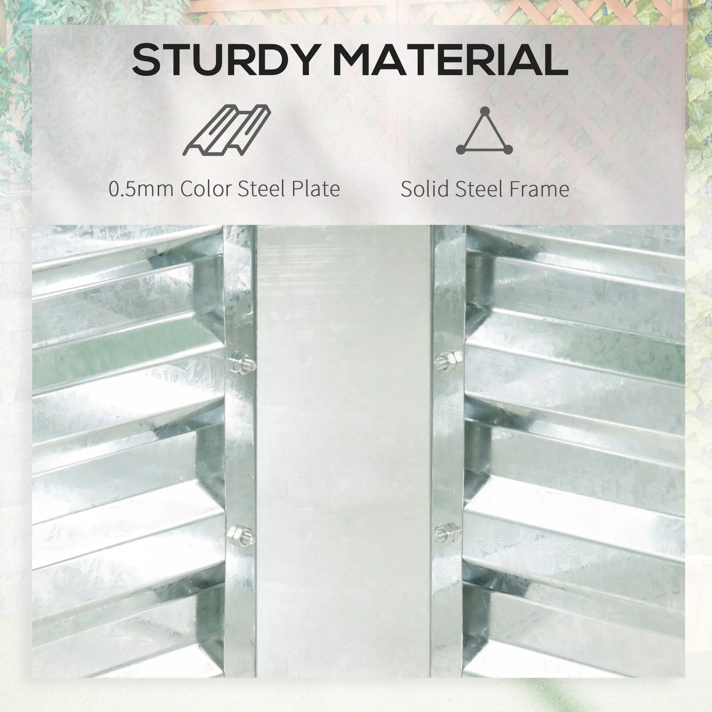 Steel Raised Garden Bed Planter Box Kit  Greenhouse