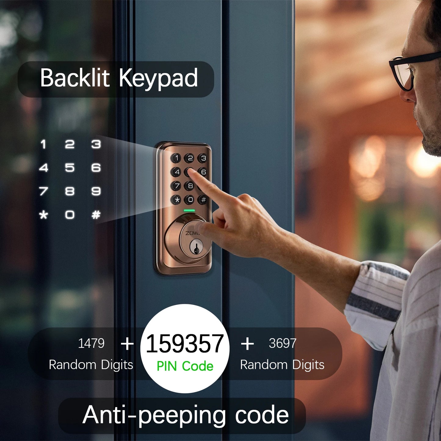Keypad Door Lock-Keyless Entry Door Lock