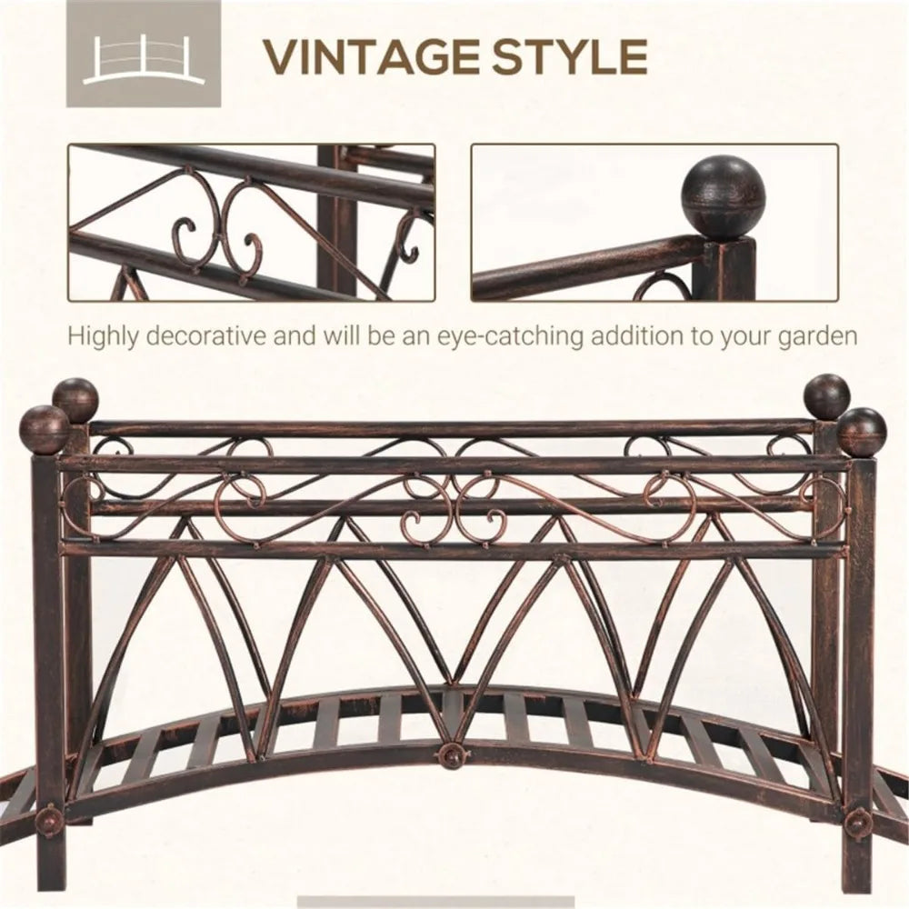 Garden Arch Bridge, Outdoor Decorative Footbridge