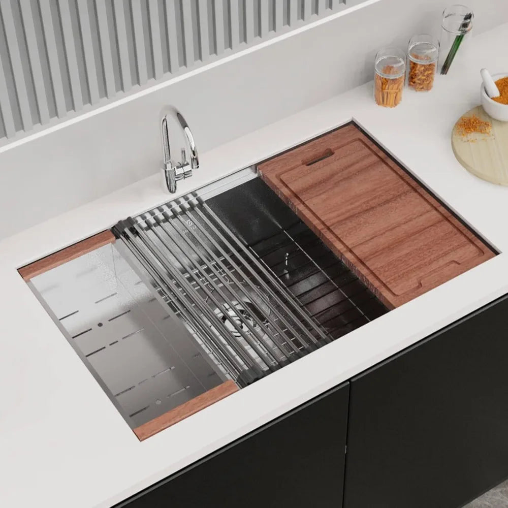 Undermount Kitchen Sink,30 Inch, Single Bowl Stainless Steel.