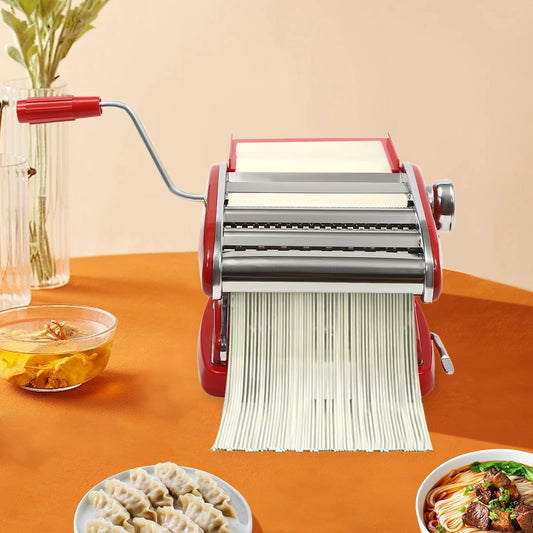 Manual Pasta Maker Machine Stainless Steel Thickness Settings
