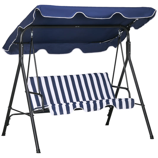 3 seat Swing Hammock Bench Padded With Canopy