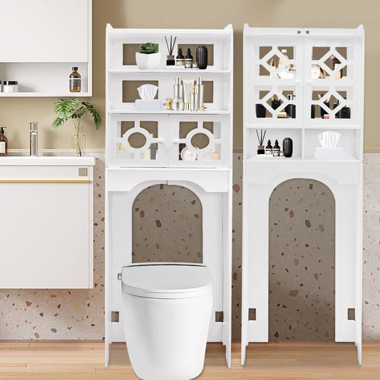Storage Rack above Bathroom Toilet